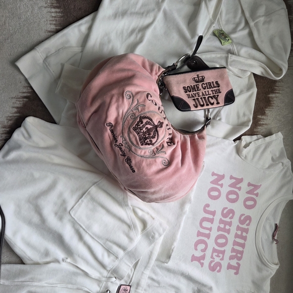 Juicy Couture Handbags - Juicy Couture Pink Graphic Kids T-Shirt